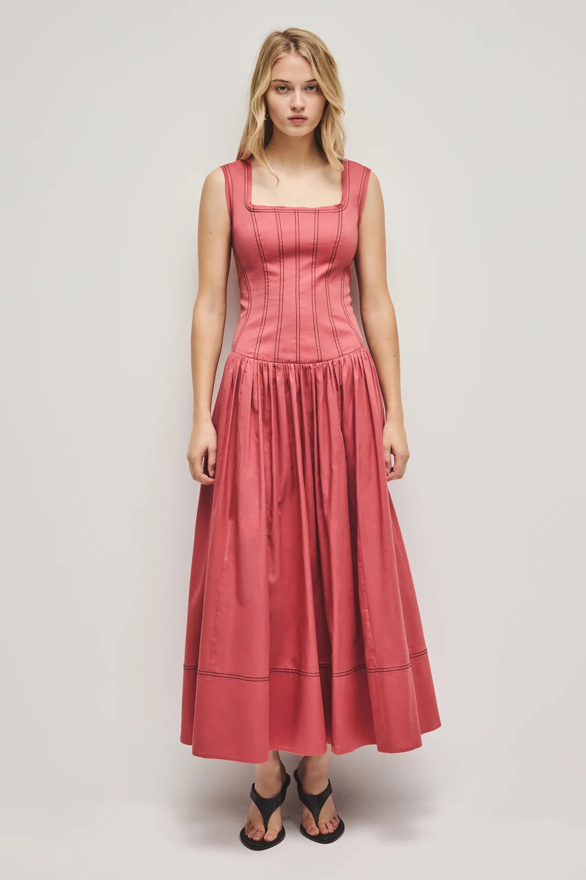 Parallel Midi Dress