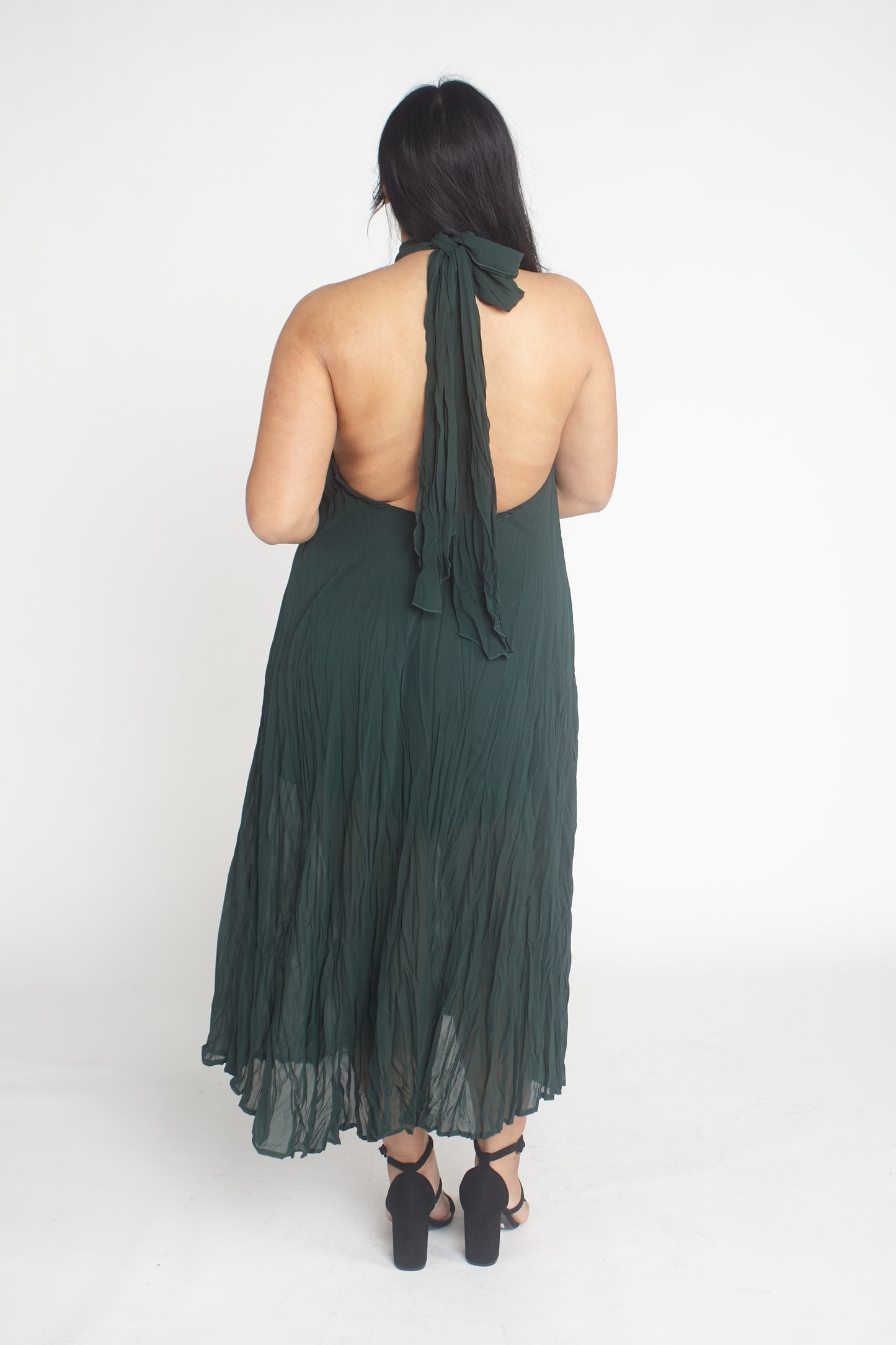 Cascade Crush Gown Forest Green