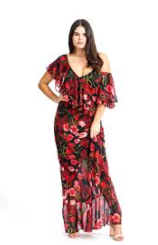 Marina Gown Red Poppy