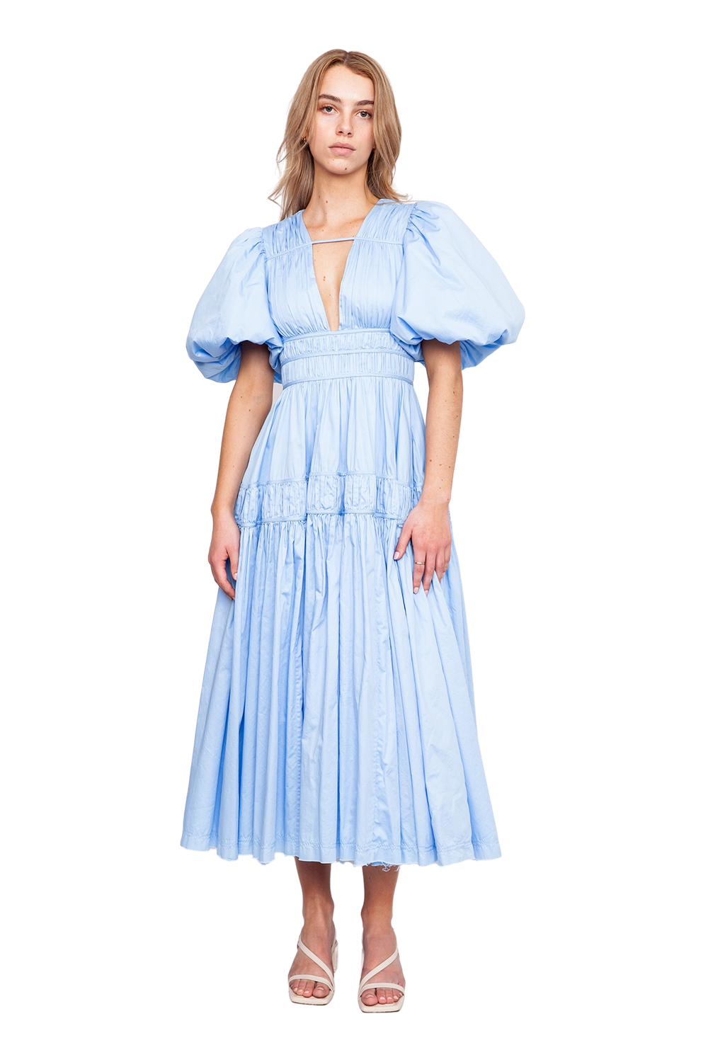Fallingwater Gathered Midi Dress Fallingwater Gathered Midi Dress