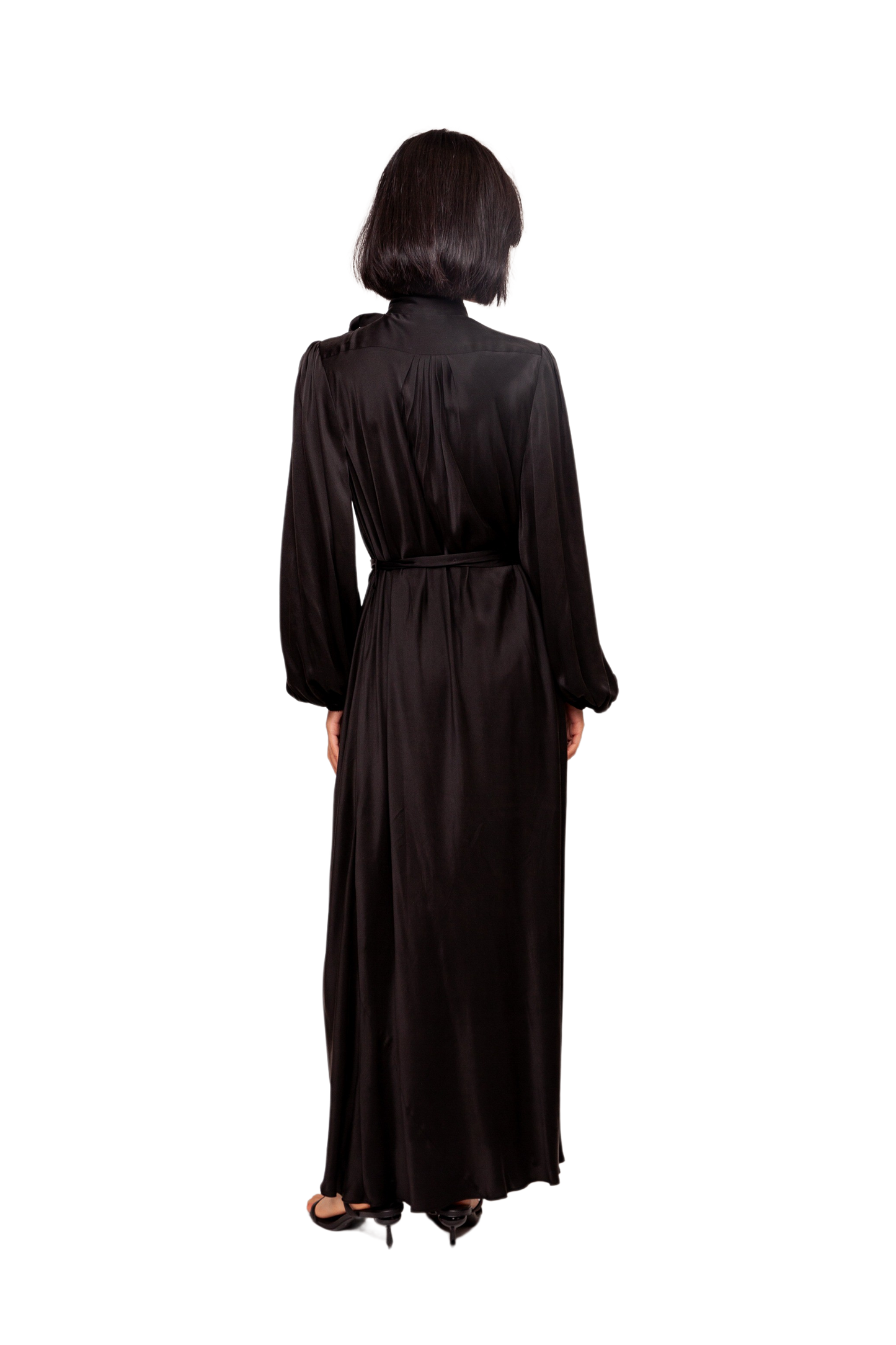 Billow Pleated Midi Dress