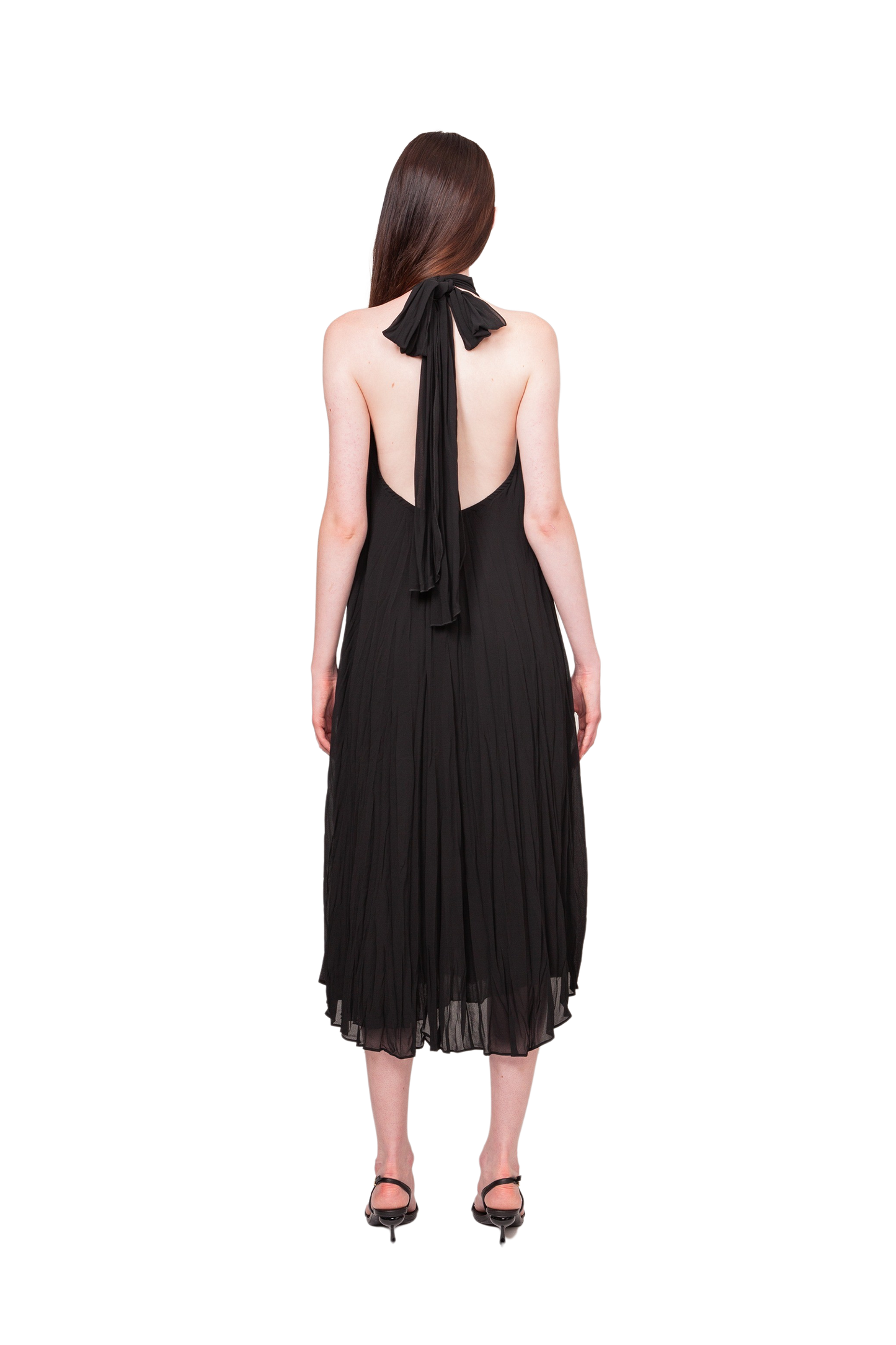 Cascade Crush Gown Black