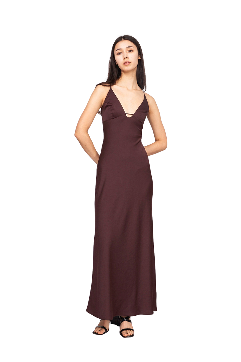 Time to Shine Slip Dress Truffle