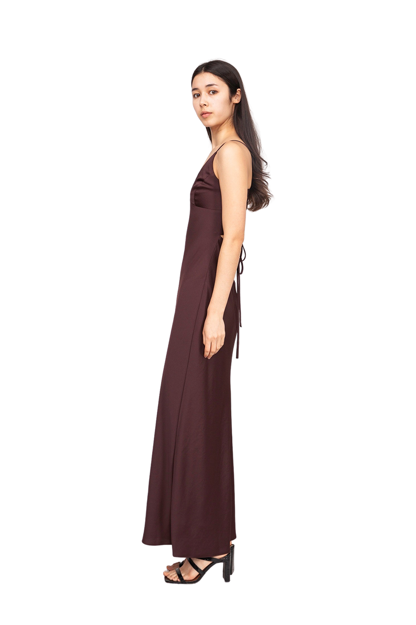 Time to Shine Slip Dress Truffle