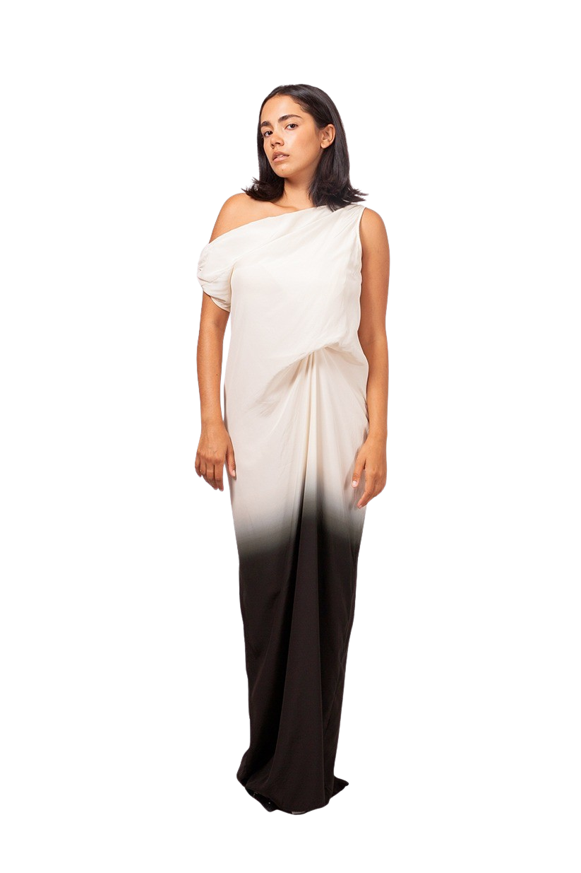 Amory Dress Black & Ivory