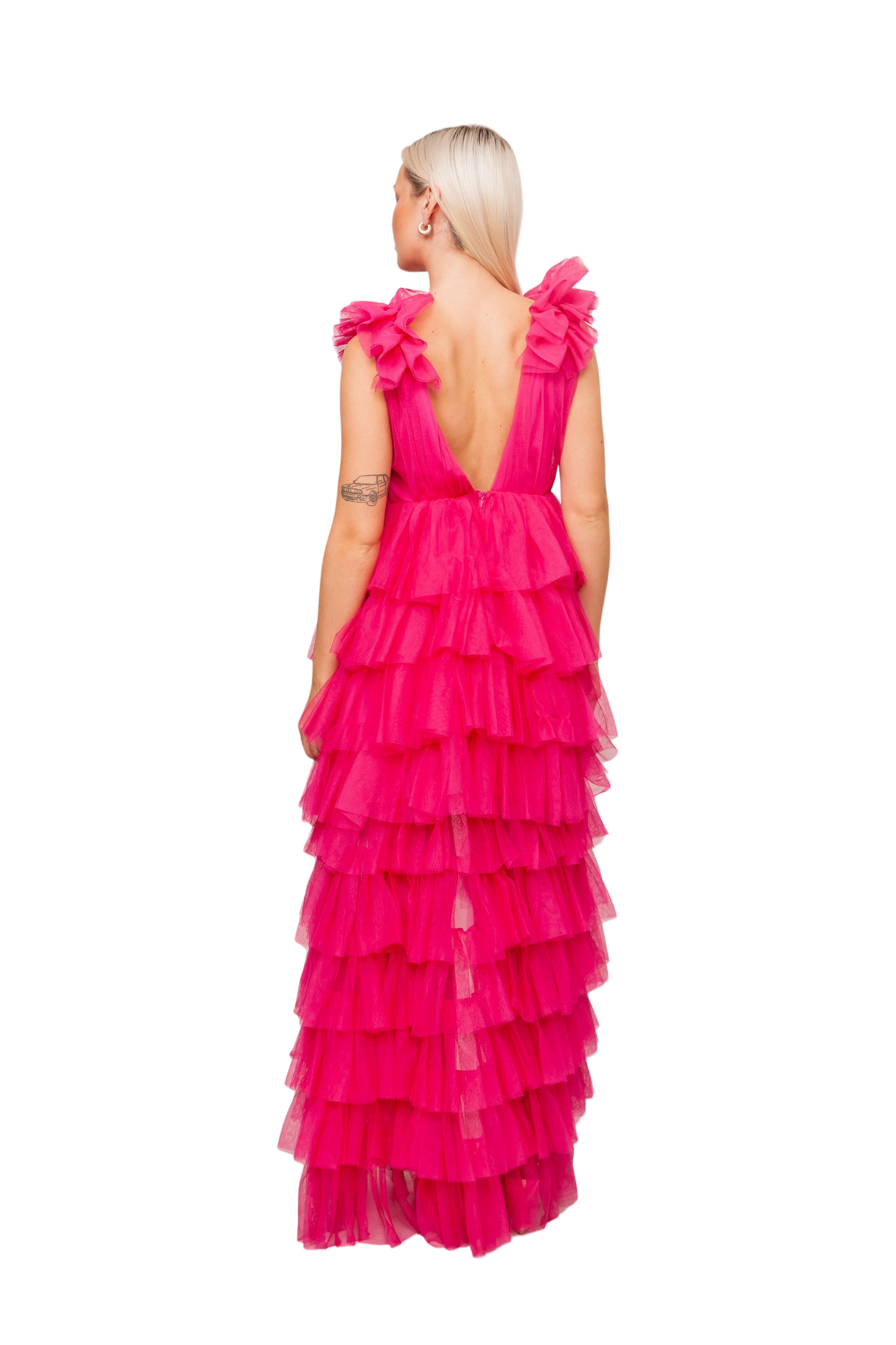 Bow High Maxi Dress