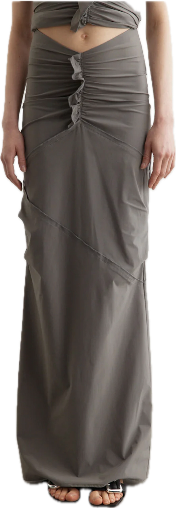 Minimal Ruffle Top & Skirt