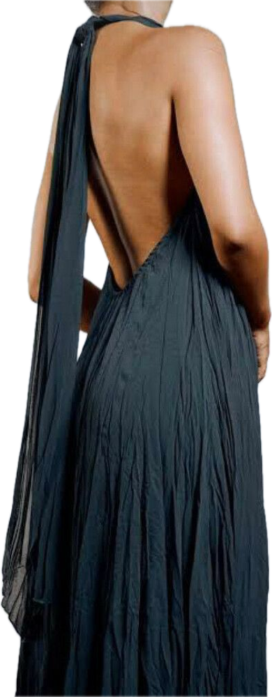 Cascade Crush Gown Forest Green