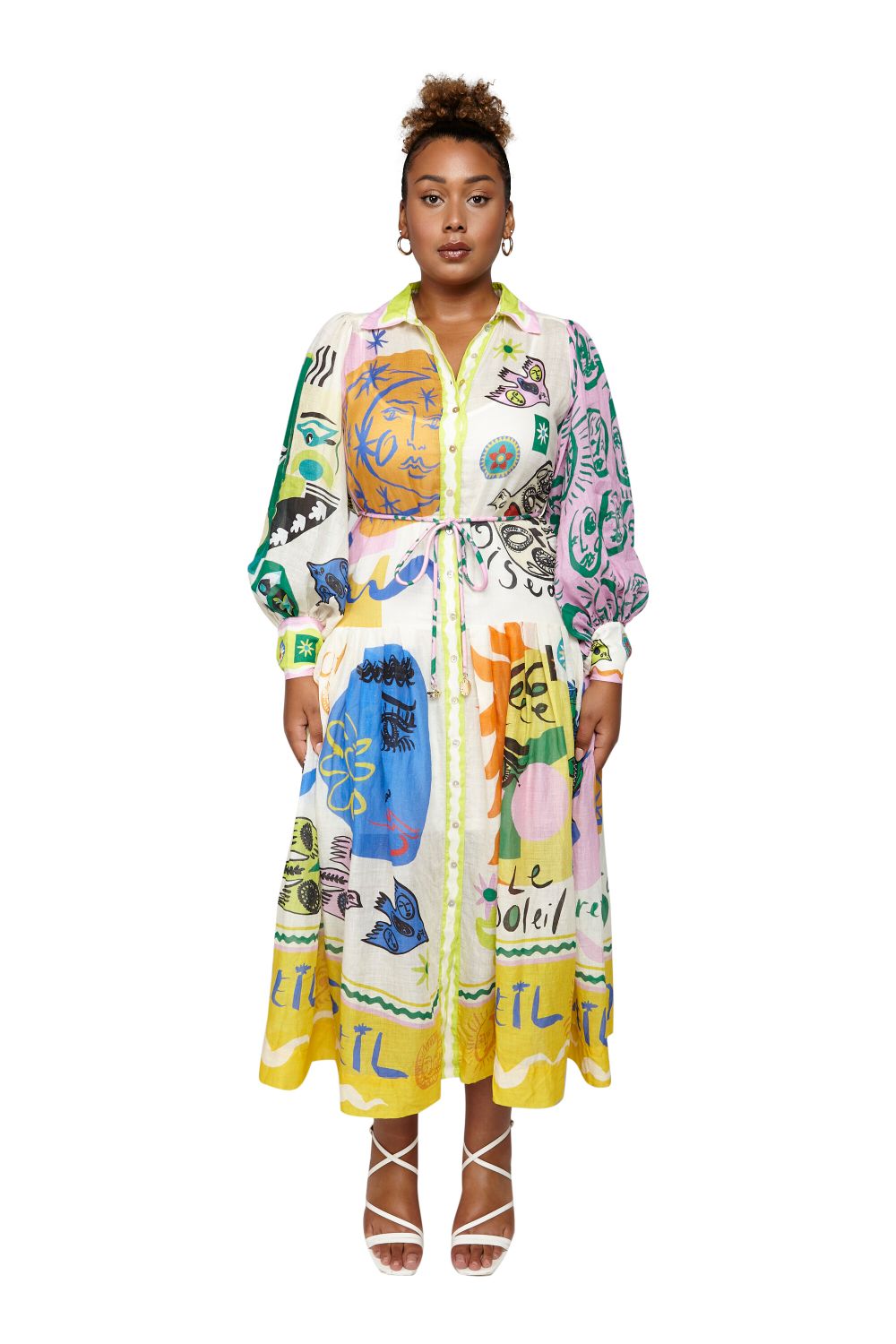 Versace print hot sale shirt dress