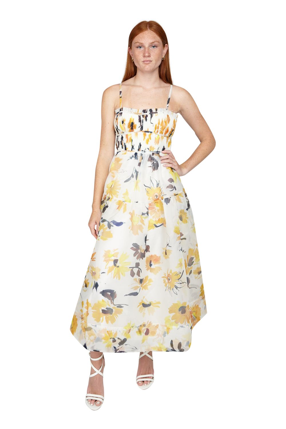 Aje Botanica Cross Back Midi Dress The Dress Room Aje Botanica Cross Back Midi Dress The Dress Room