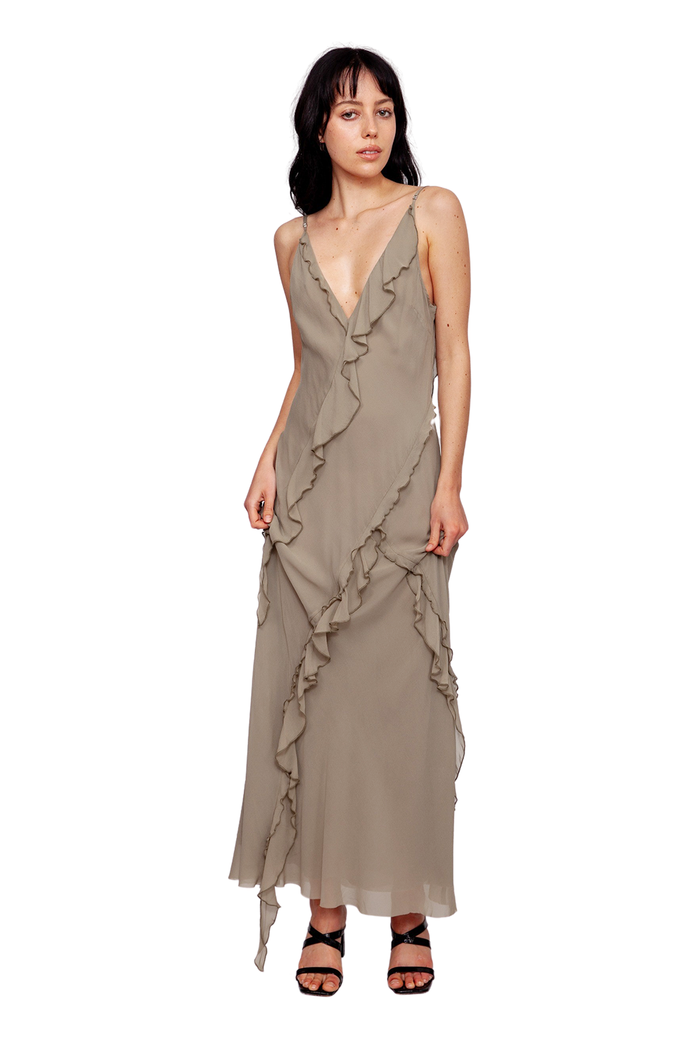 Gabriel  Frill Maxi Dress