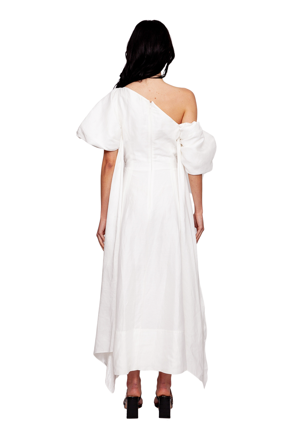 aje arista tulip sleeve midi dress Two absolutely beautiful souls in almost as beautiful dresses Our AJE Arista Tulip Midi In Fluorescent Rose and Alemais Franca Midi Dress Headpieces by