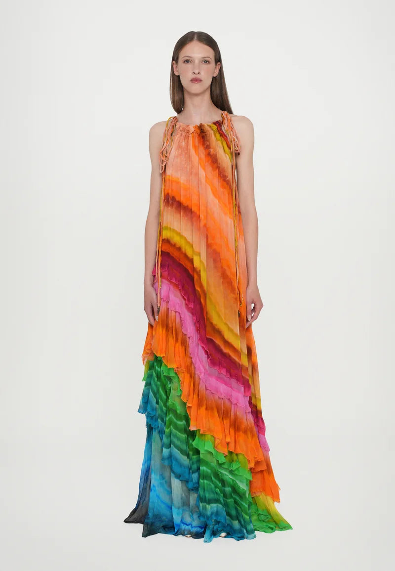 Iris Ruffle Gown