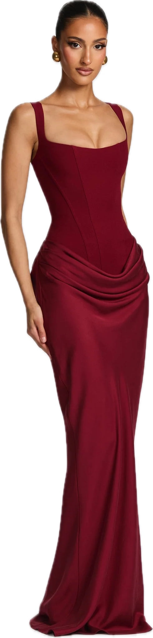 Cornelia Maxi Dress Burgundy