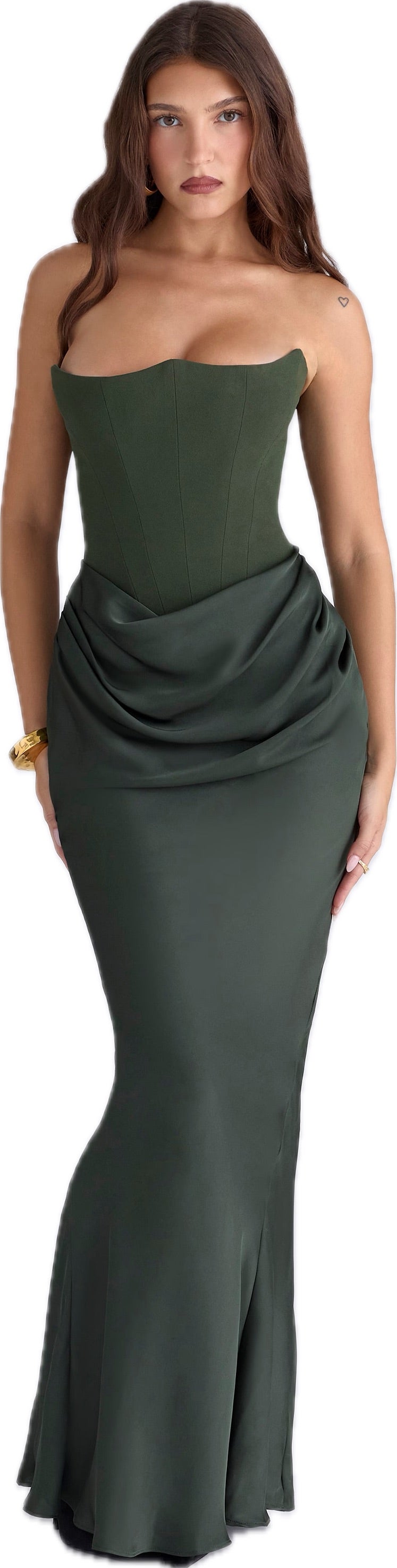 Persephone Dress Emerald Green