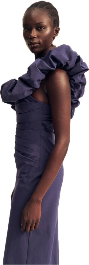 Campbell Ruffle Draped Maxi Dress