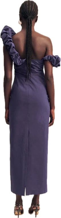 Campbell Ruffle Draped Maxi Dress