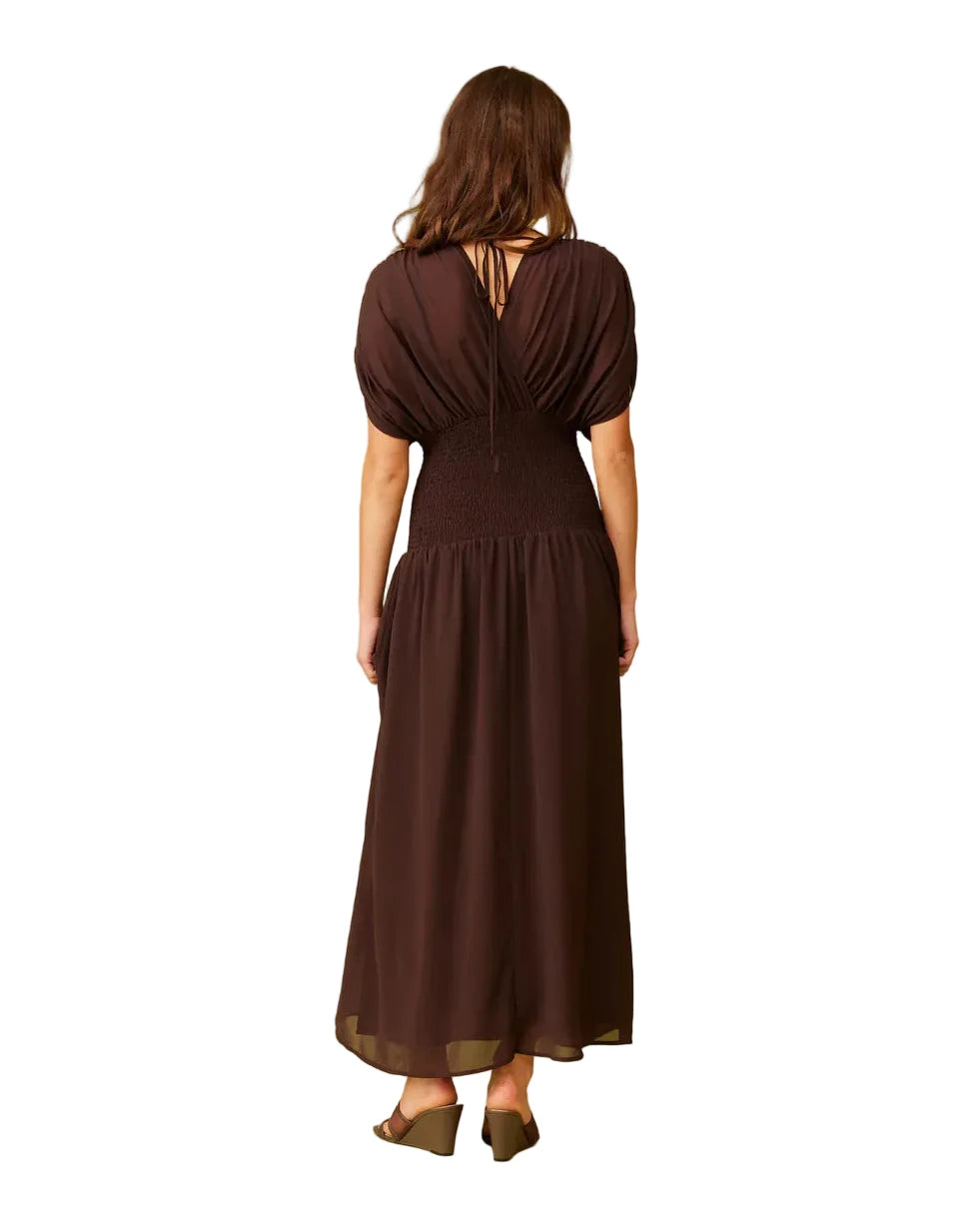 Riley Shirred Maxi Dress