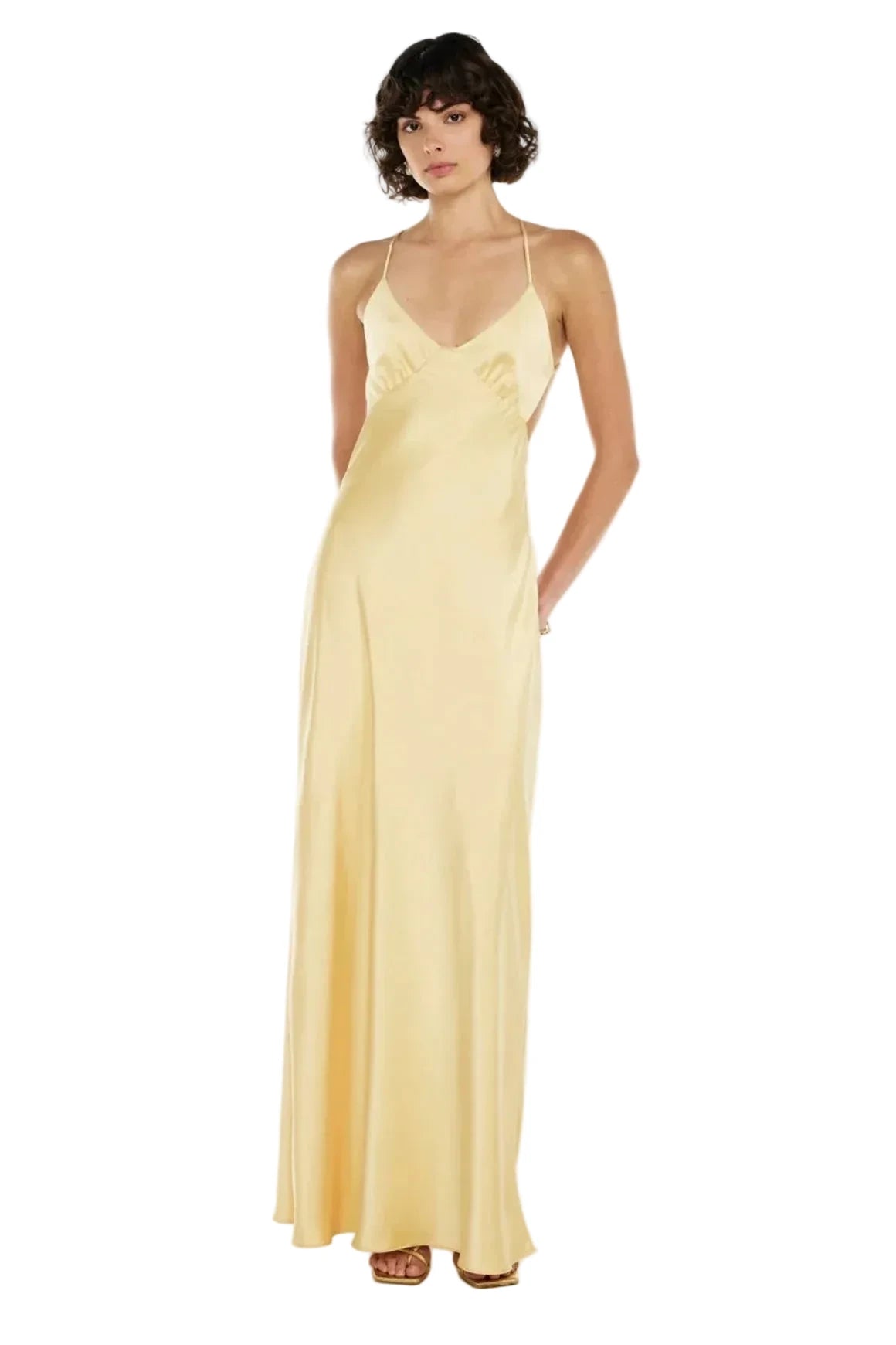 Saturation Point Slip Dress Custard
