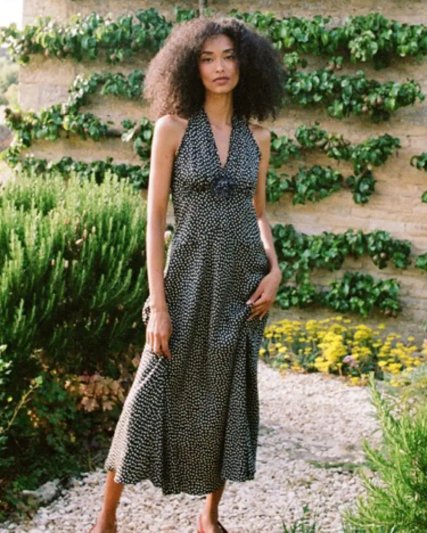 Doen Polk A Dot Halter Dress