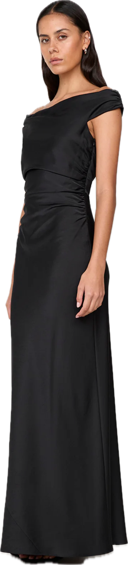 Eternity Off Shoulder Maxi Dress Black