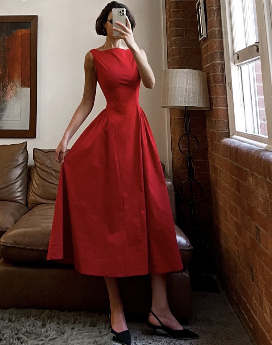 Jacqueline Dress Red