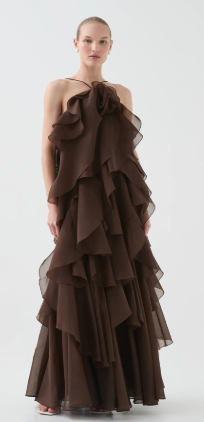 Pandorea Layered Maxi Dress Carob