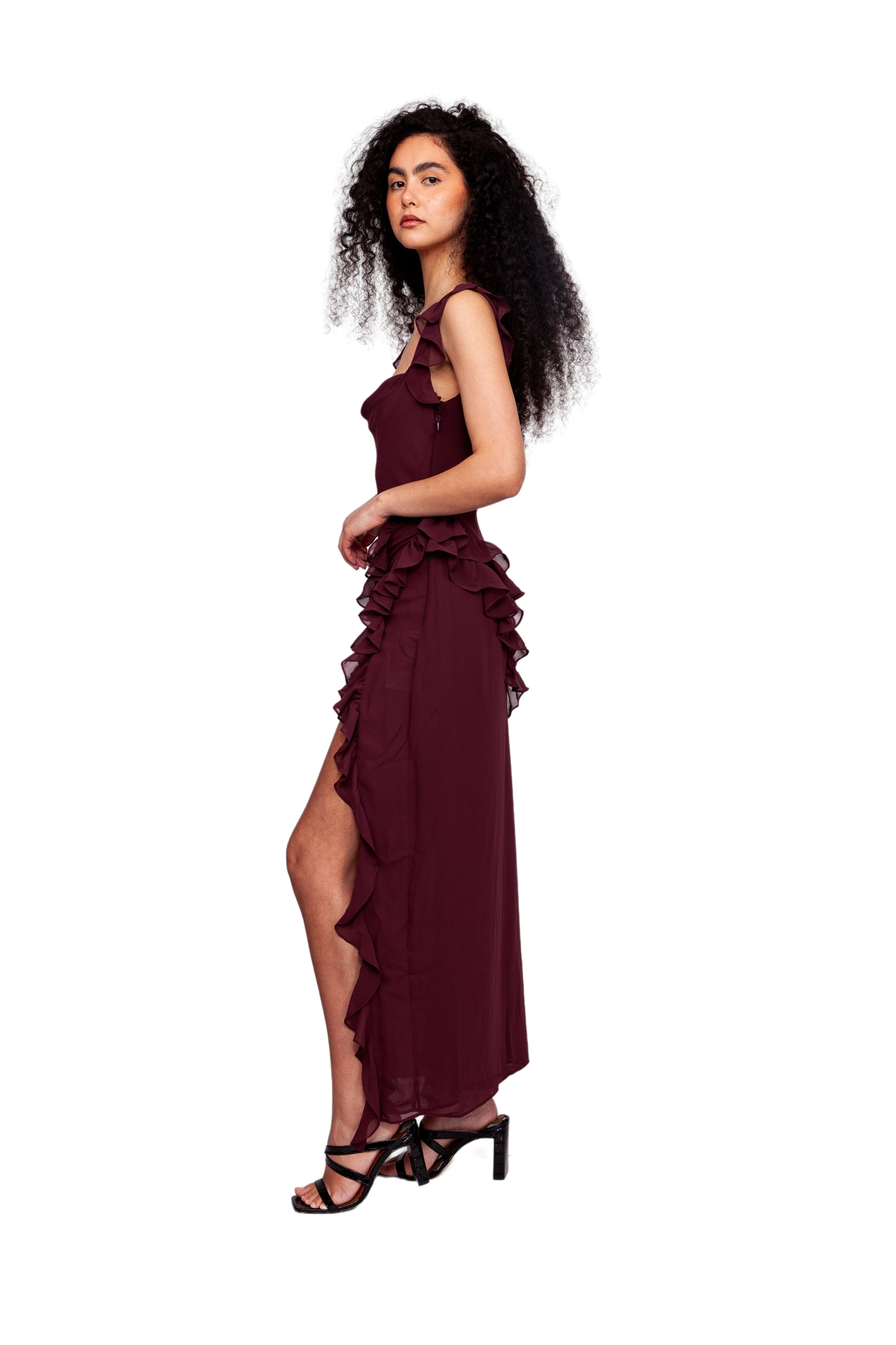 Ariela Ruffle Maxi Dress