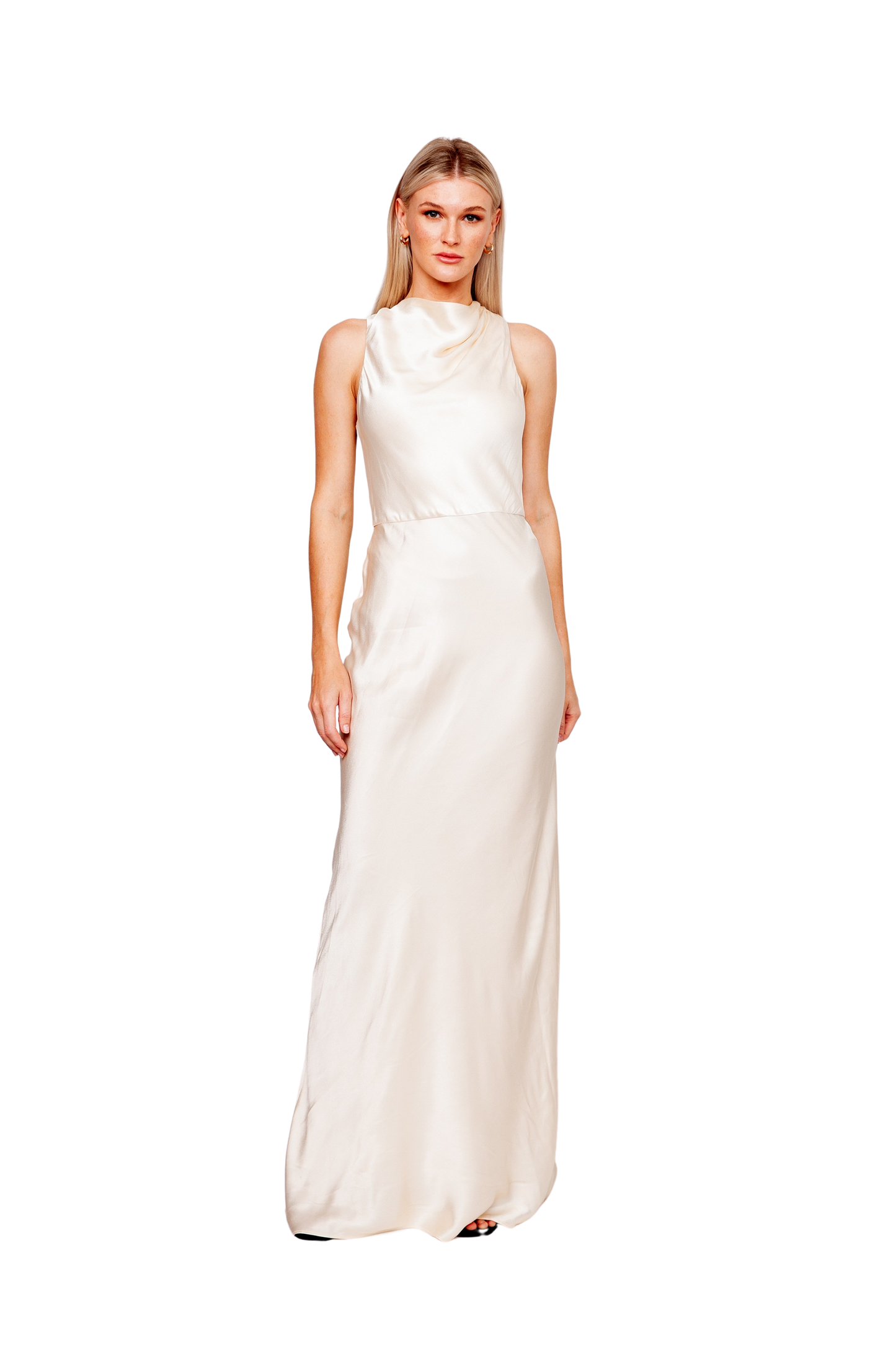 La Lune High Neck Maxi Dress