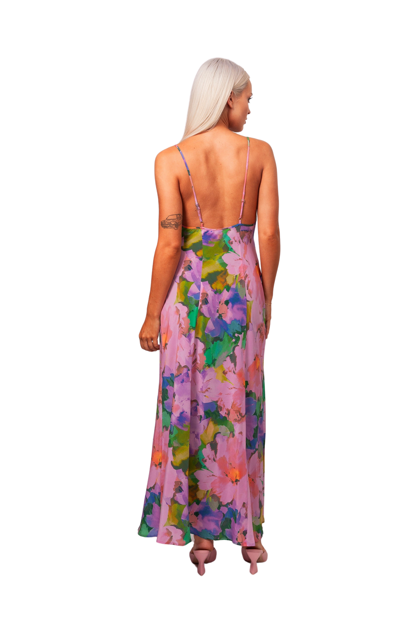 Sense Silk Slip Dress Dream Floral