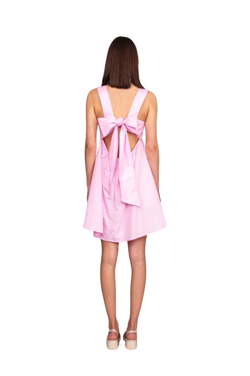 Margie Tie Mini Dress Pink