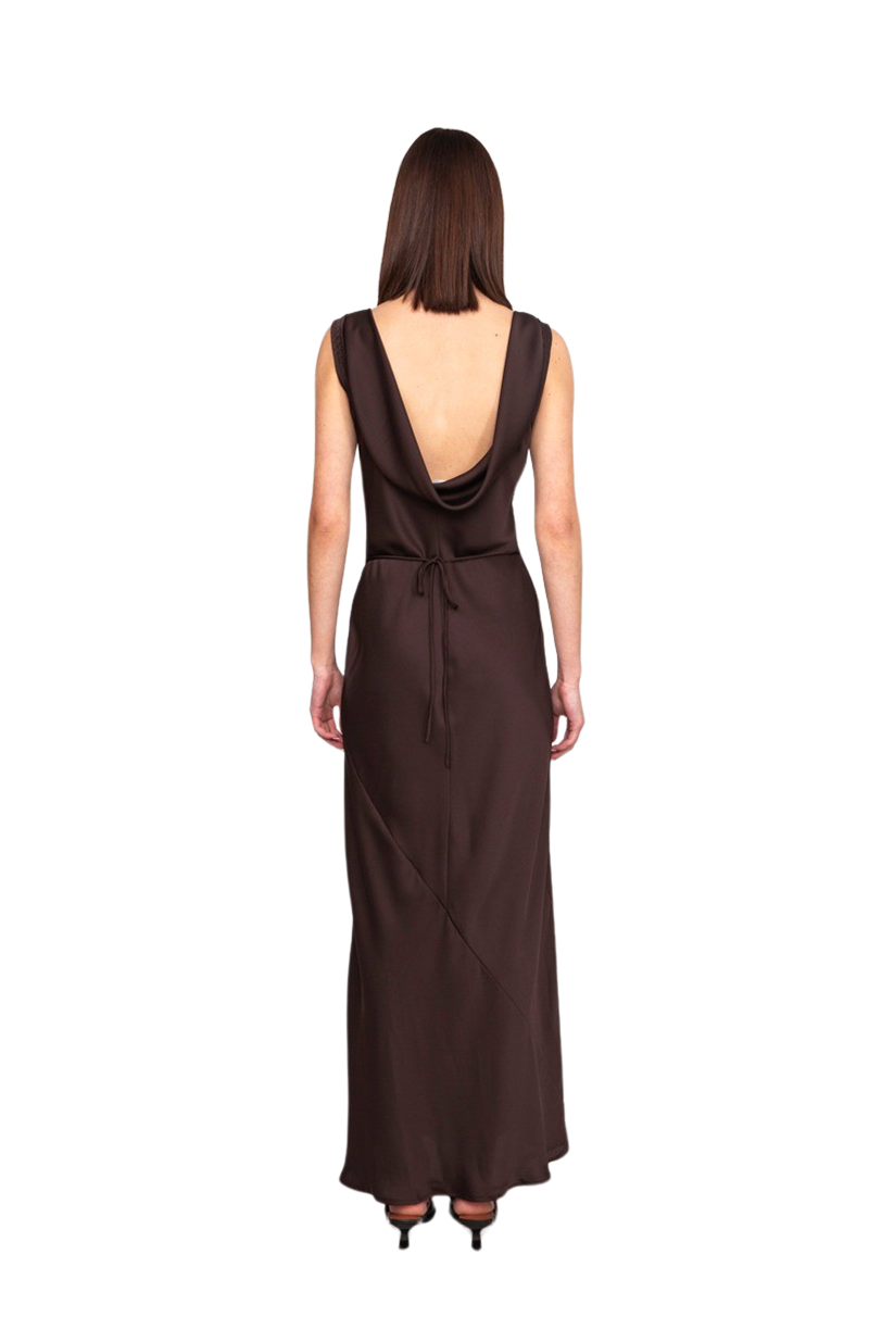 Firebird Cowl Gown Espresso