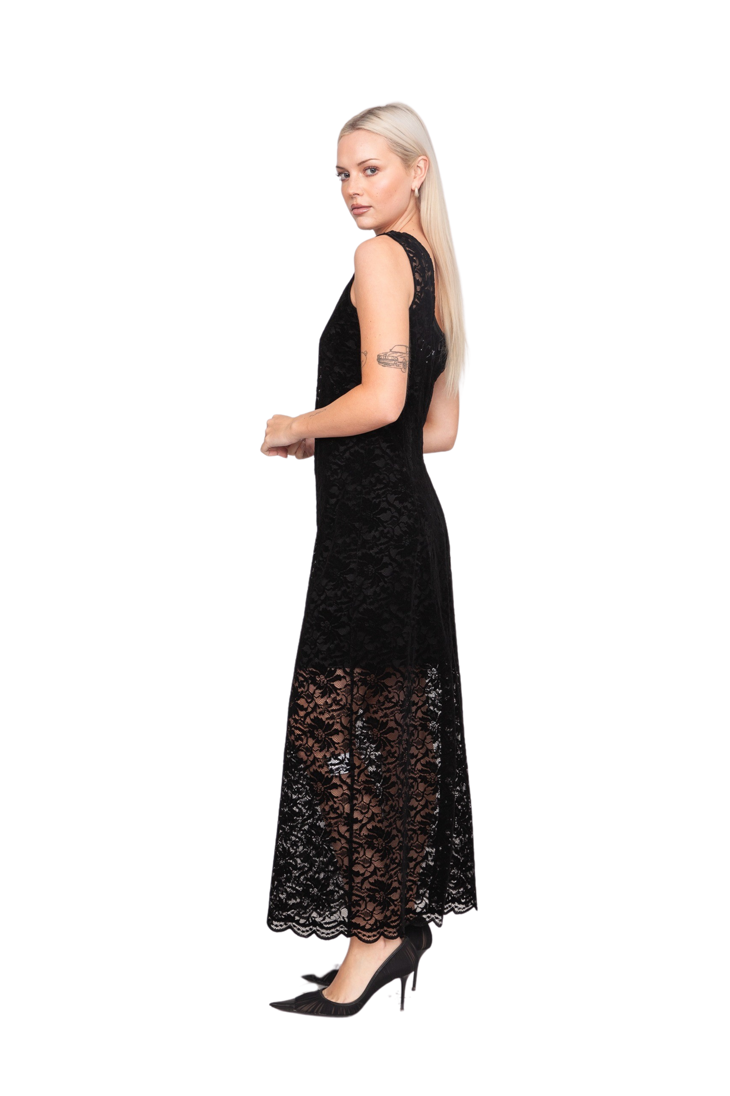 Mira Lace Midi Dress