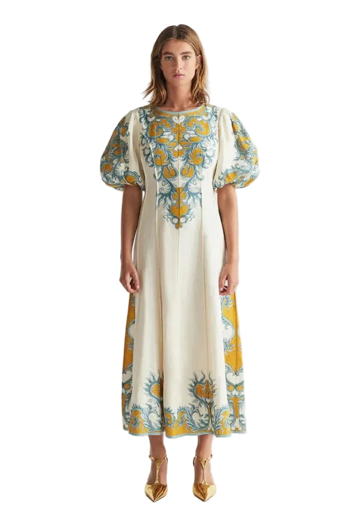 Paloma Pin Tuck Midi Dress