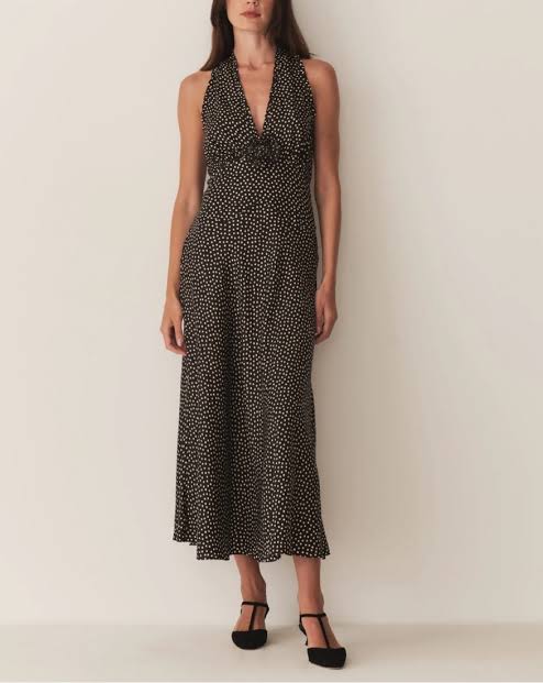 Doen Polk A Dot Halter Dress