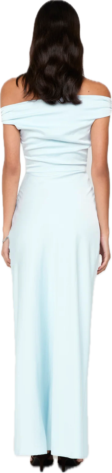 Eternity Off Shoulder Maxi Dress Artic Blue