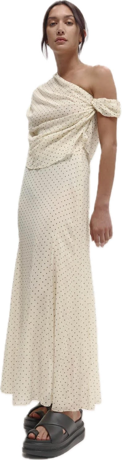 Lucielle Dress Cream and Black Spot