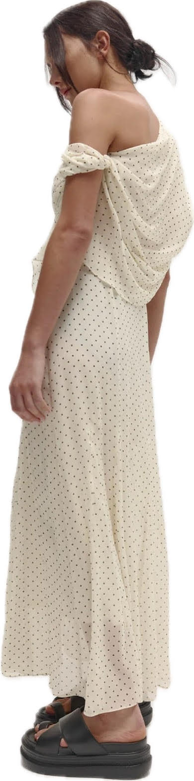 Lucielle Dress Cream and Black Spot