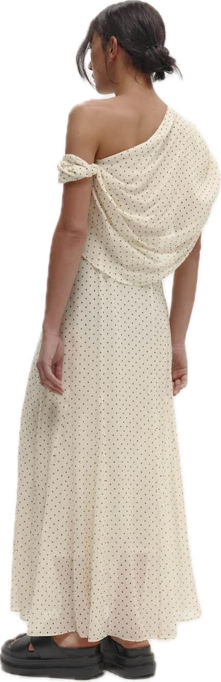 Lucielle Dress Cream and Black Spot