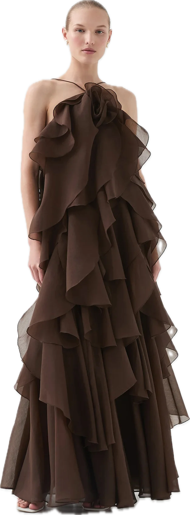 Pandorea Layered Maxi Dress Carob
