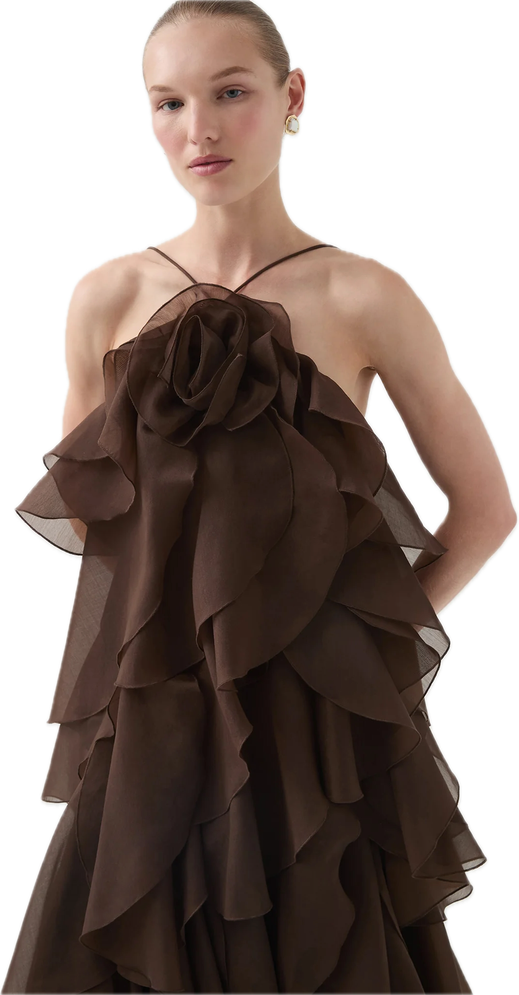 Pandorea Layered Maxi Dress Carob