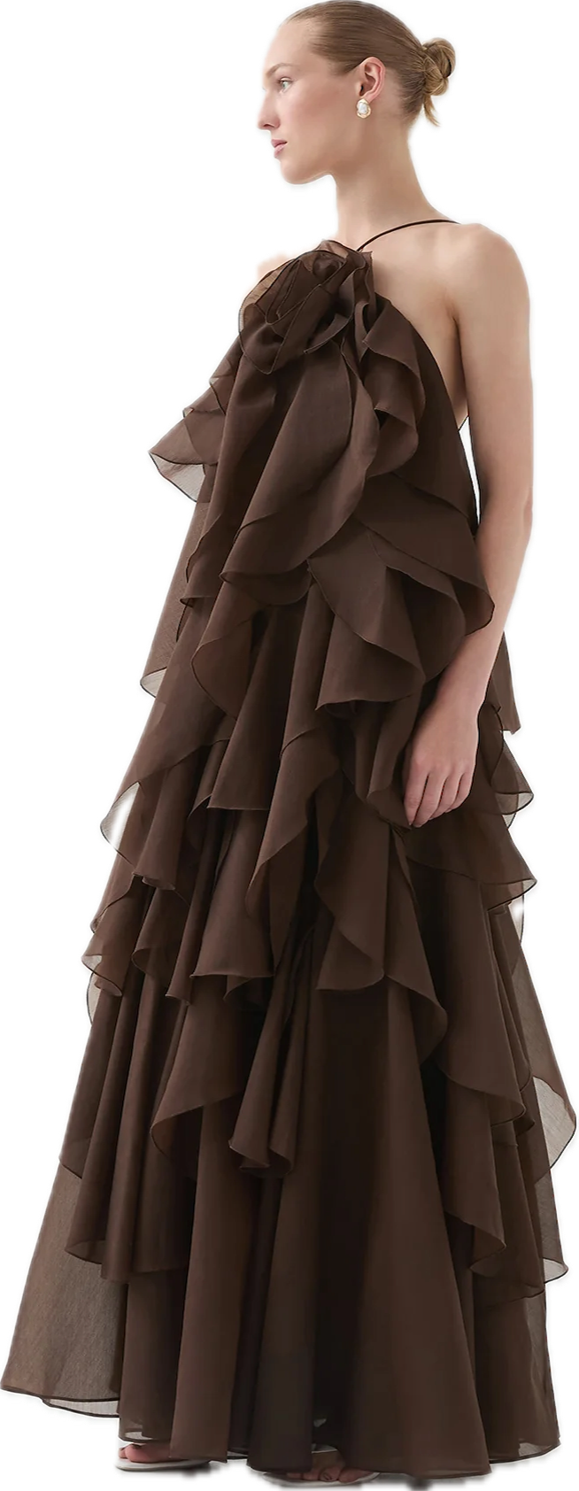 Pandorea Layered Maxi Dress Carob