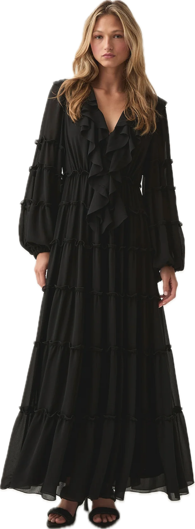Protea Ruffle Maxi Dress