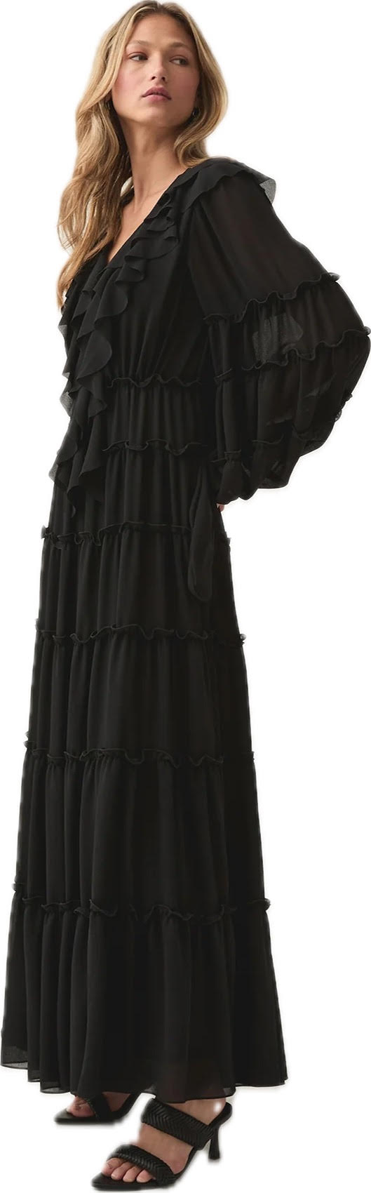 Protea Ruffle Maxi Dress