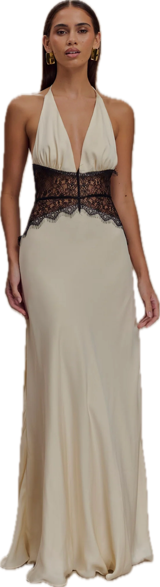 Dinah Maxi Dress White & Black