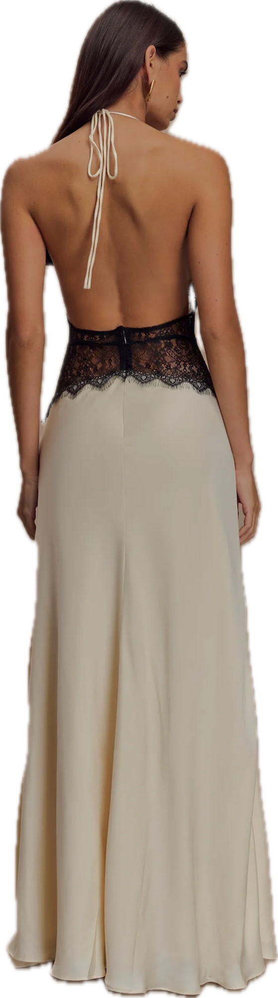 Dinah Maxi Dress White & Black