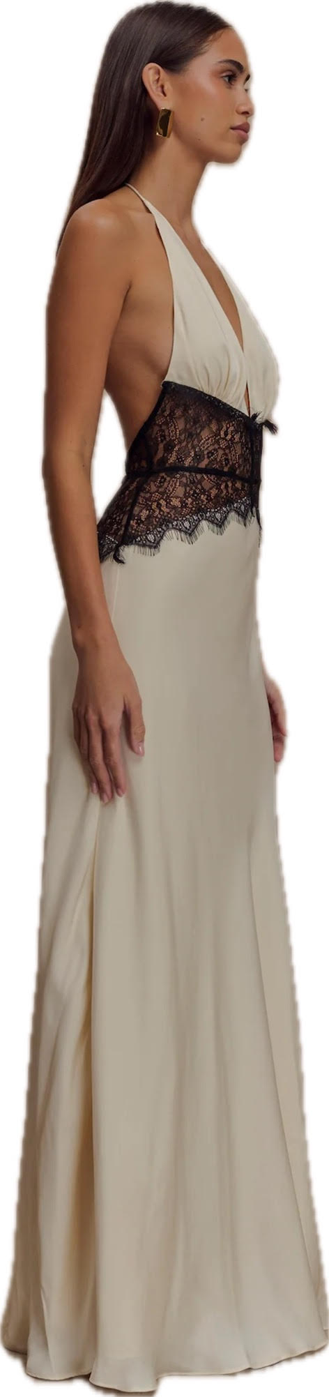 Dinah Maxi Dress White & Black