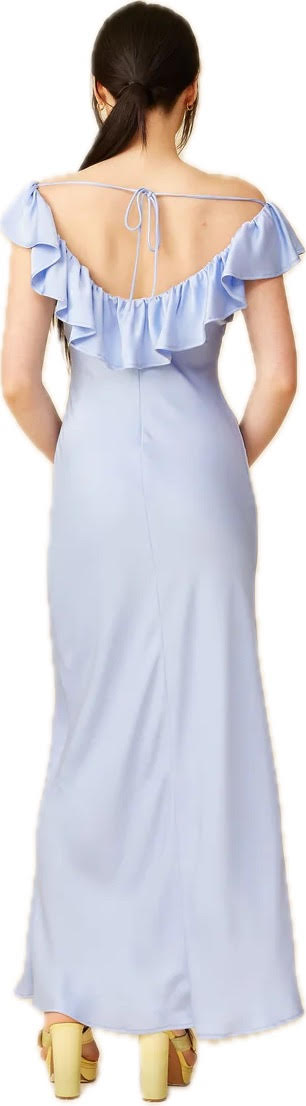 Hazel Ruffle Dress Blue Serenity