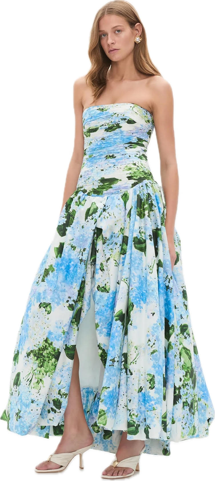 Behold Maxi Dress Blue Hydrangea