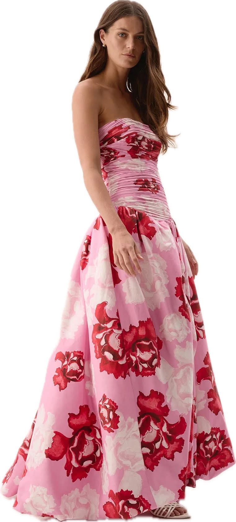Behold Maxi Dress Pink Boldly Blooming – The Dress Room